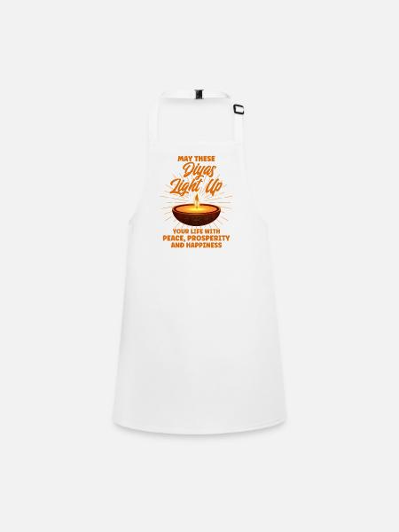 Diwali Hindus Sikh Festival of Lights Gift - Children's Apron - white - Front