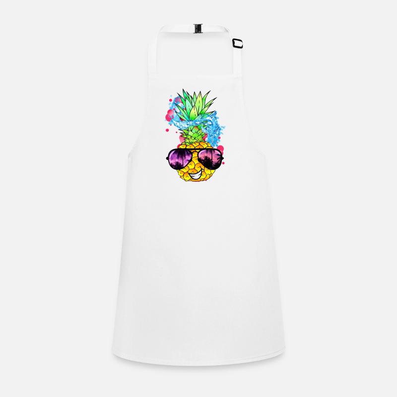 fruit d’ananas acidulé avec visage Tablier Enfant