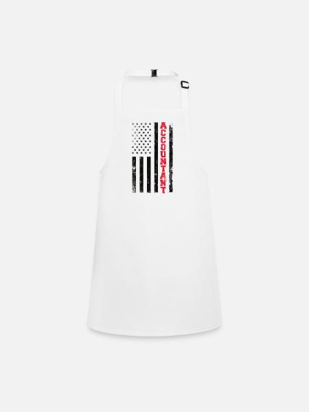 Comptable Comptable Comptable Comptabilité - Tablier Enfant - blanc - Devant