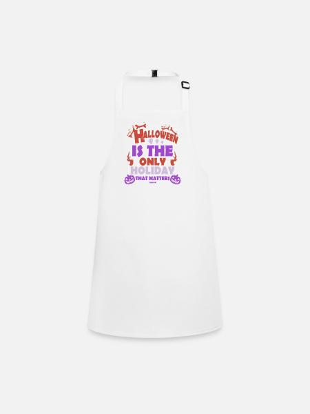 Halloween Party Design - Children's Apron - white - Front