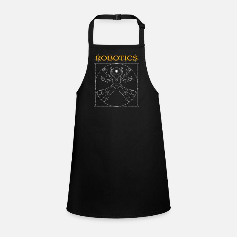 Robotics Robot Robotics Vitruvian Man Children's Apron