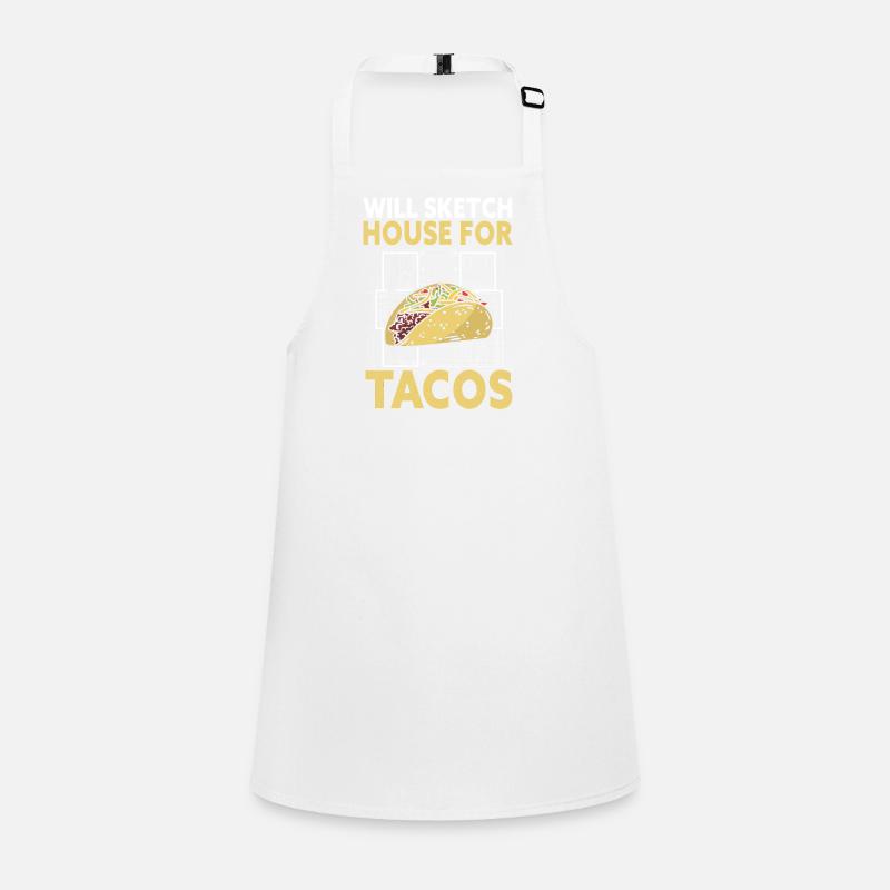 Arkitekt Art Architecture Designer - Forklæde til børn - hvid