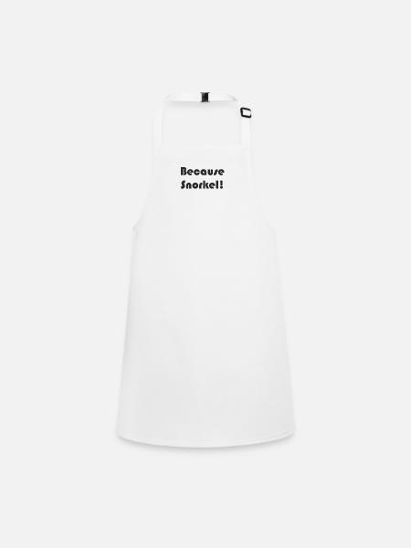 Diving - Because Snorkel - Children's Apron - white - Front