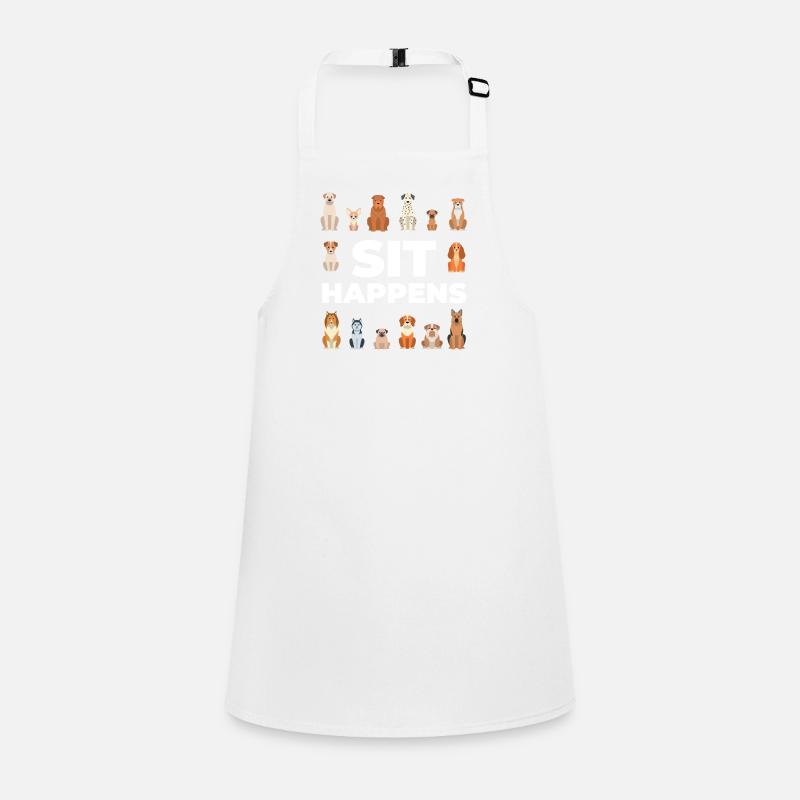 Funny Sit Happens Pet Sitting Design For Children's Apron