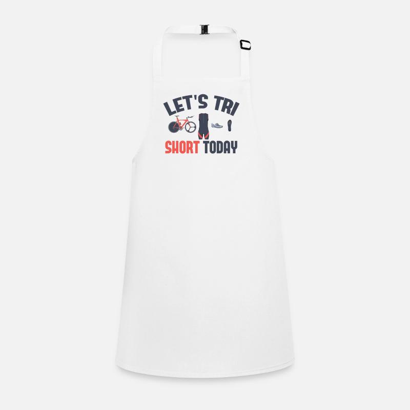 Let's Tri Short Today Triathlon Children's Apron