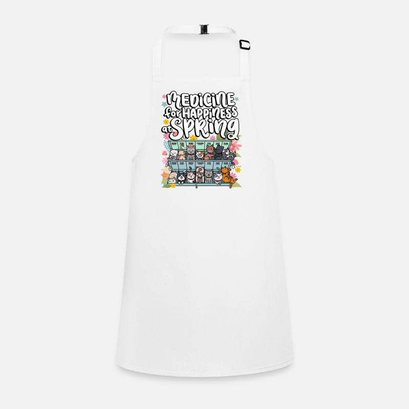 Medicine for happiness in the spring days for Children's Apron