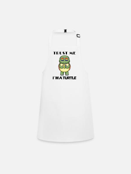 Tortue - Tablier Enfant - blanc - Devant