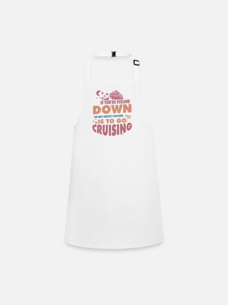 Motivation good mood cruise ship gift - Children's Apron - white - Front