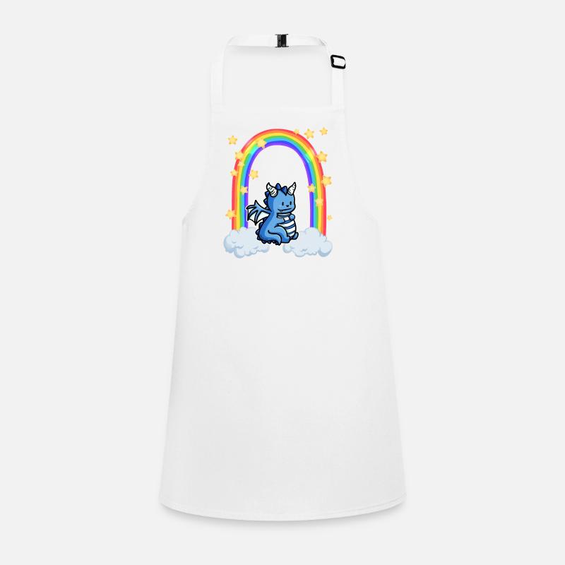 Dragon Rainbow Cloud Stars Children's Apron