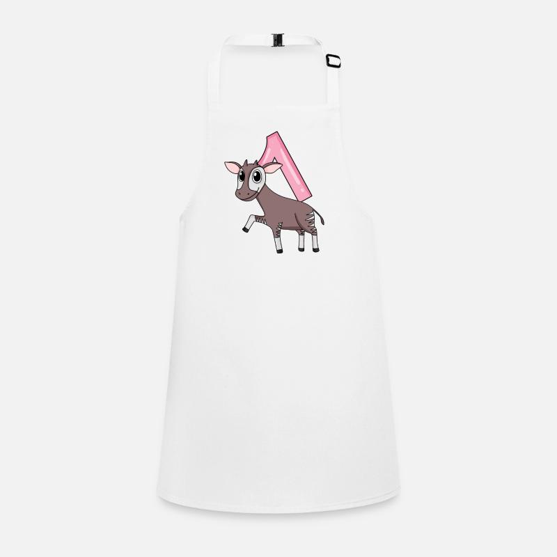 Fille 1 an Okapi 1er cadeau d’anniversaire Tablier Enfant