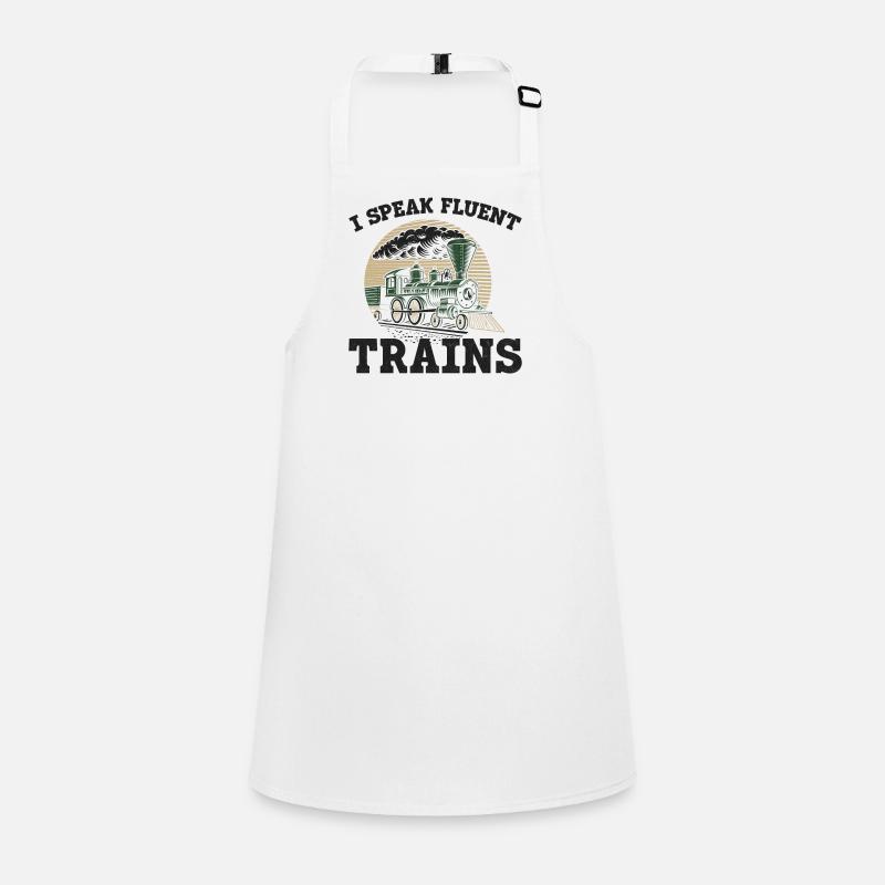 Steam Train Driver Trainspotting Children's Apron