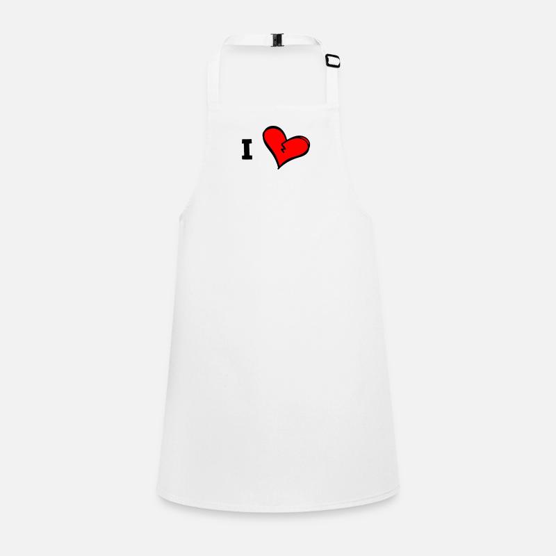 Ich liebe ...eigenen Text einfügen personalisieren Schürze für Kinder