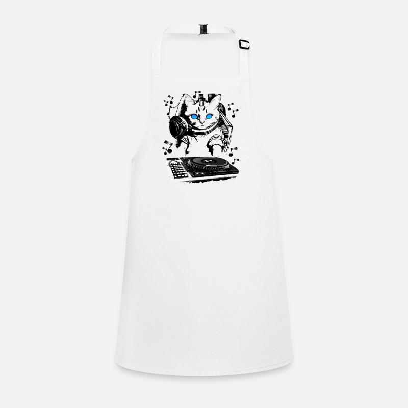 Cat DJ avec table de mixage Tablier Enfant