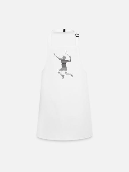 Badminton - Children's Apron - white - Front