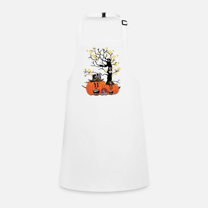 Night Sky Horror Halloween October Pumpkin Child Children's Apron