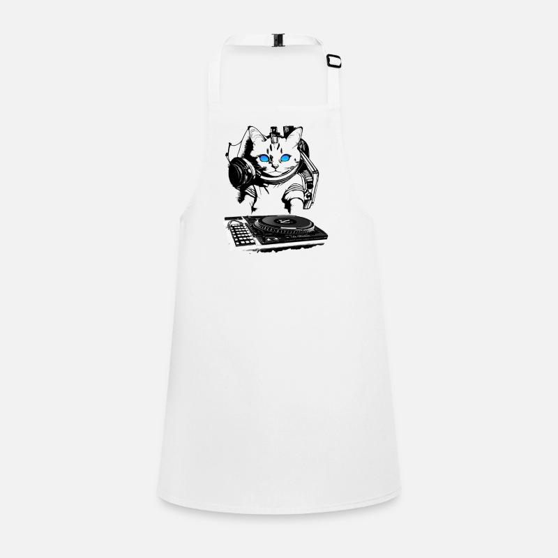 Cat DJ avec table de mixage Tablier Enfant