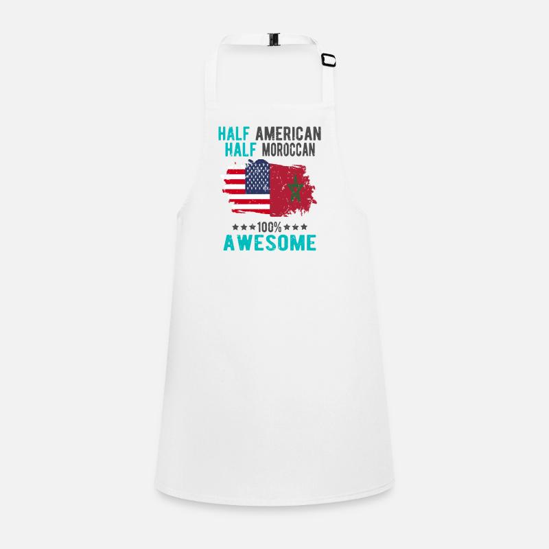 Half American Half Moroccan Children's Apron