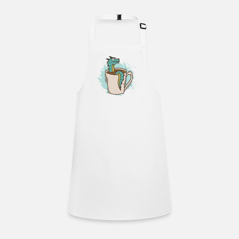 Dragon in a cup cute mythical creature Children's Apron