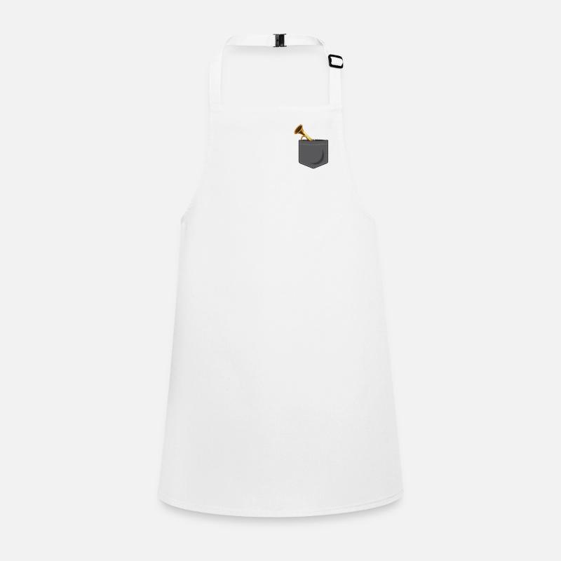 Trumpet Player Pocket Schürze für Kinder