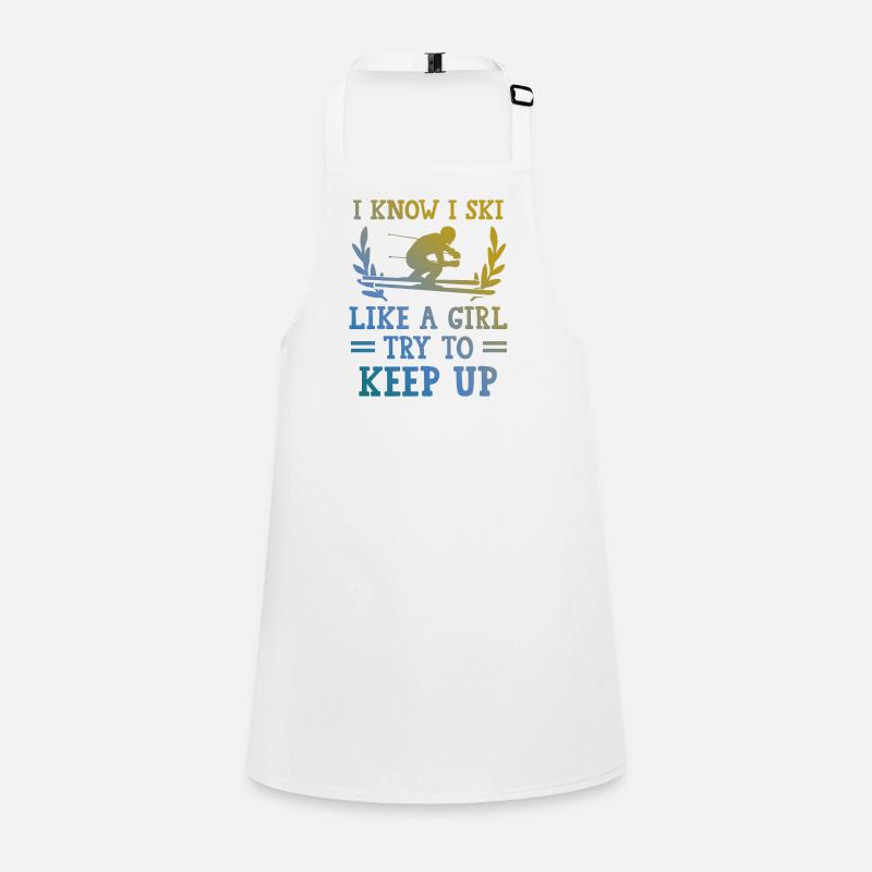 Ski like a girl Children's Apron