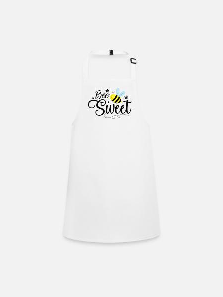 Bee - Children's Apron - white - Front
