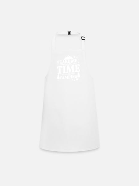 Slogan de camping cool - Tablier Enfant - blanc - Devant