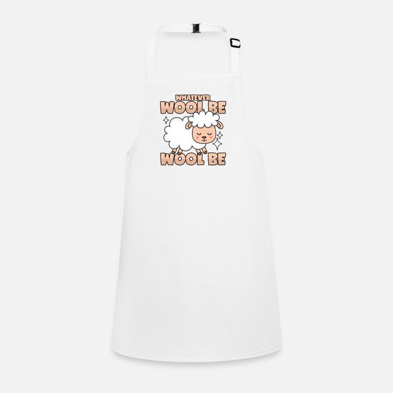 Sheep wool puns Children's Apron
