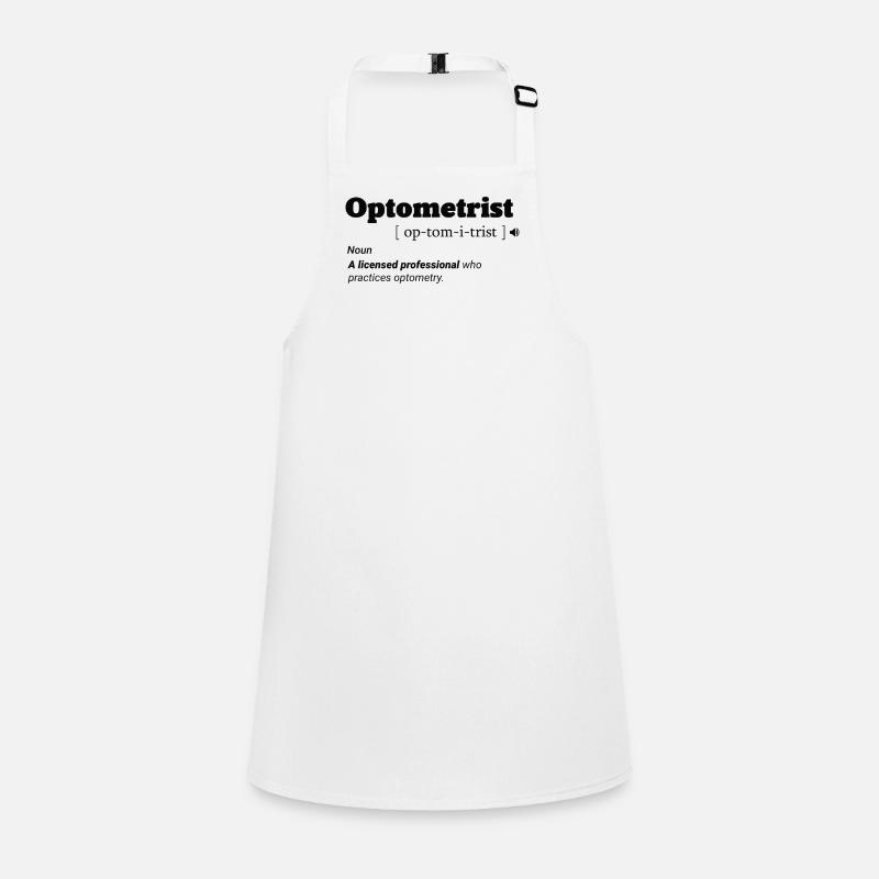 Opticien Optométriste Opticien Ophtalmologiste Café Tablier Enfant