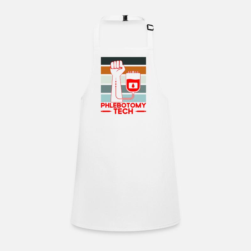Phlébotomie Échantillon de sang Phlébotomiste Tech Cadeau Tablier Enfant