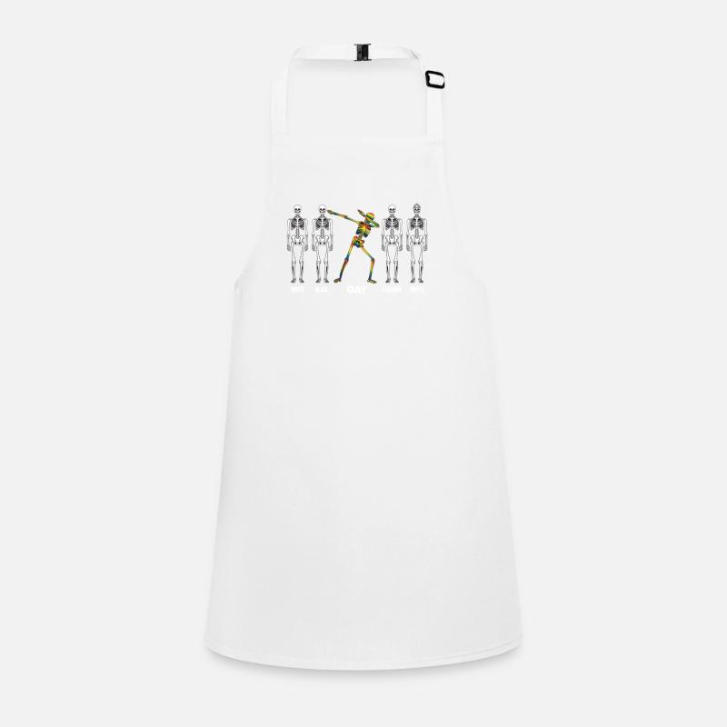 Skeleton Dabbing LGBT Rainbow Novelty Children's Apron