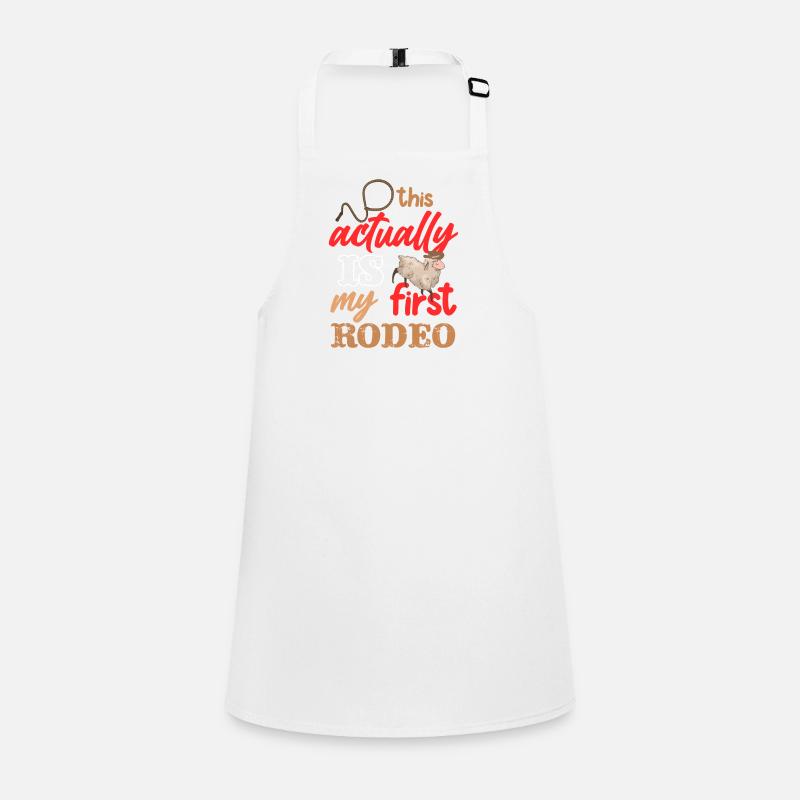 Actually My First Mutton Buster Rodeo Sheep Riding Children's Apron