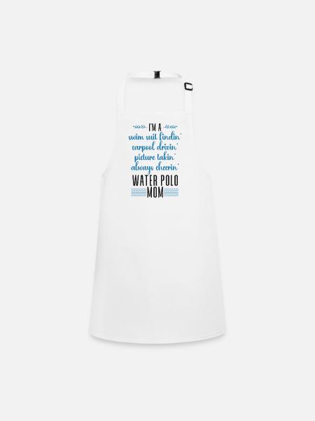 Water Polo Maman Je suis un maillot de bain - Tablier Enfant - blanc - Devant