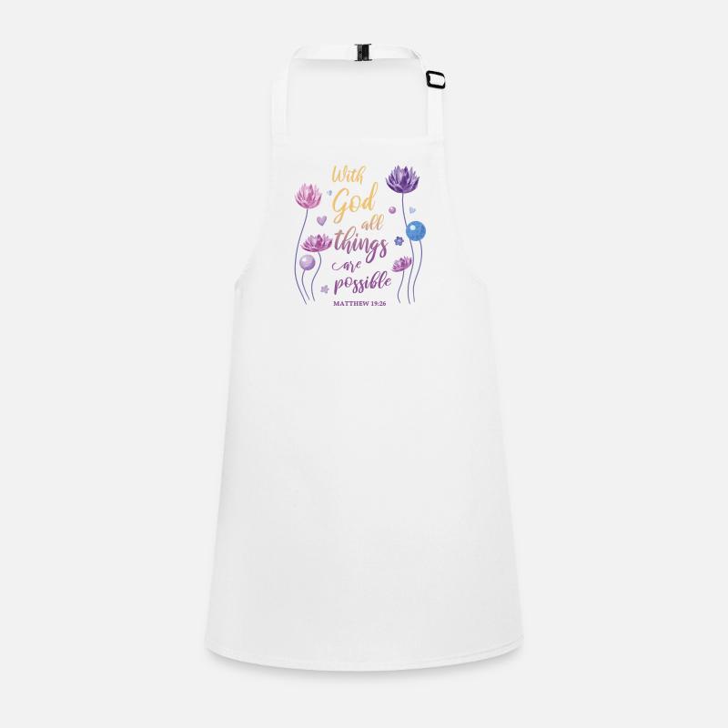 Religious Quote Christian Gift Children's Apron