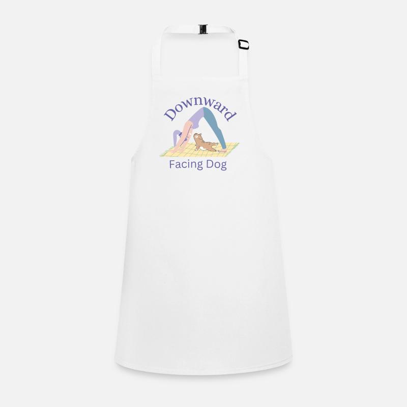 Downward Facing Dog - Yoga Tee Schürze für Kinder