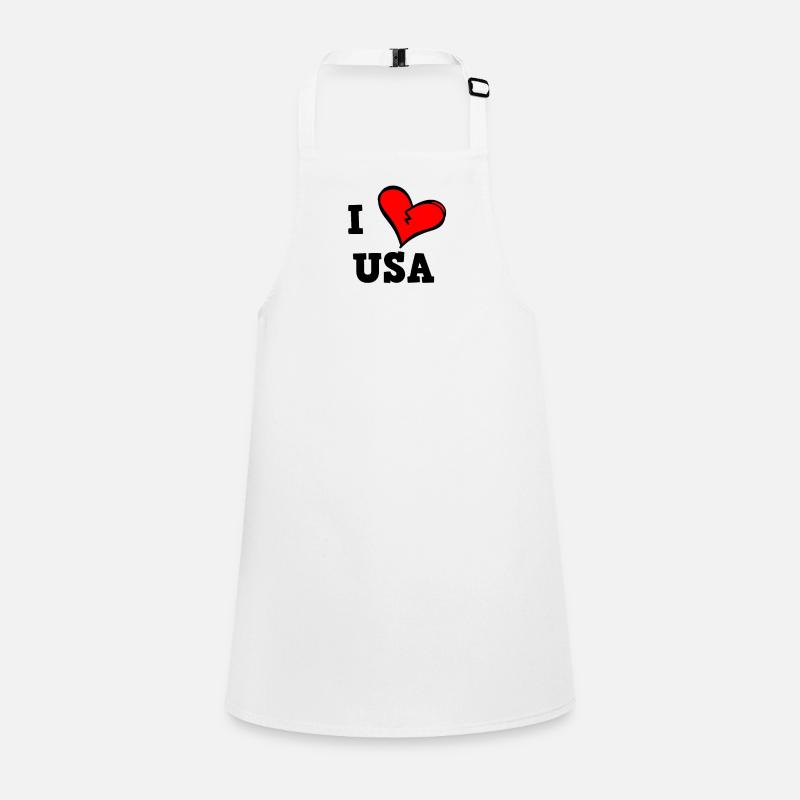 J’aime les États-Unis Tablier Enfant