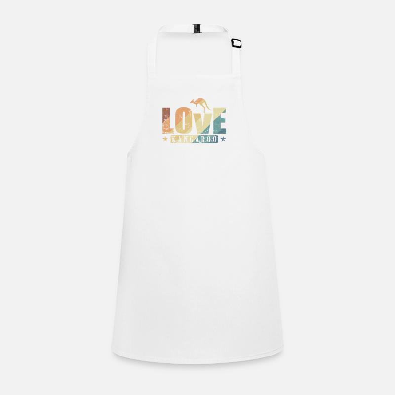 Love Kangaroo Australien Outback Tier Schürze für Kinder