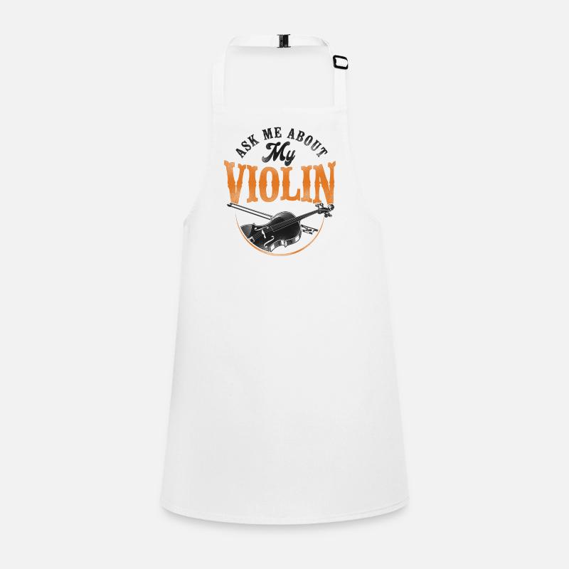 Violon Violoniste Vintage Demandez-moi Tablier Enfant