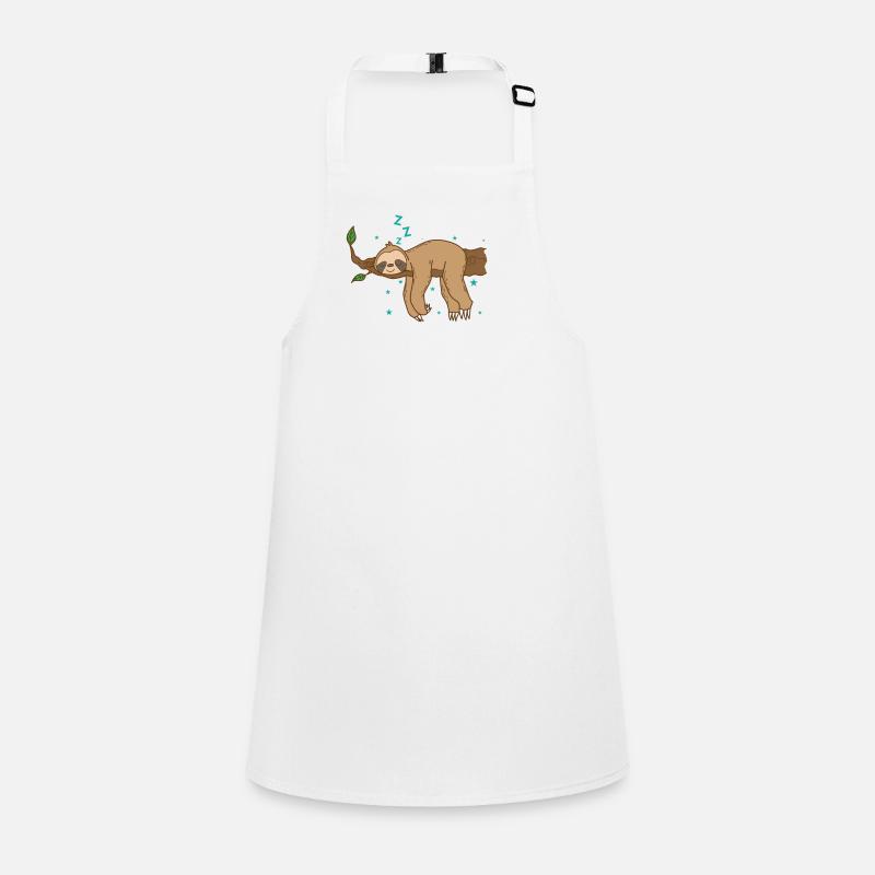 Sloth sleeps lazily on a branch animal Children's Apron