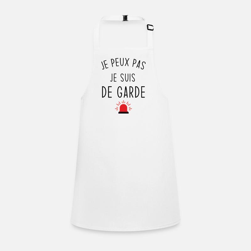 Je peux pas je suis de garde Tablier Enfant