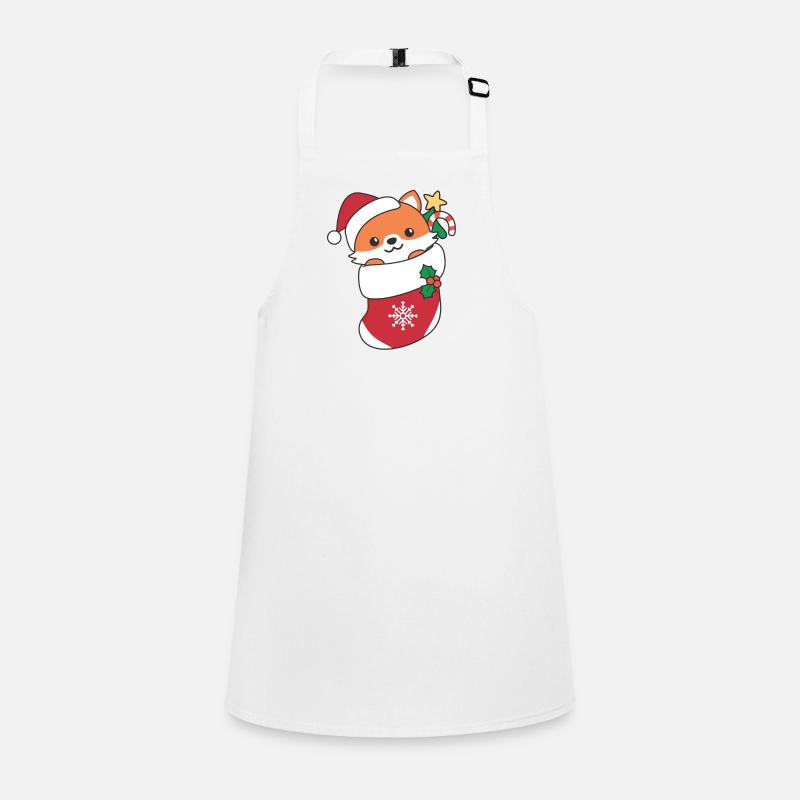 Fox Christmas Snow Winter Animals Fox Children's Apron