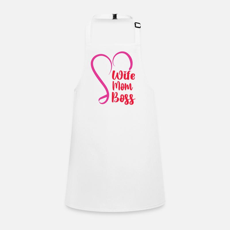 Mutter Ehefrau Boss Muttertag Beste Mama Frau Chef Schürze für Kinder