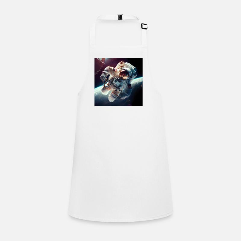Astronaut Cosmonaut Sci-Fi character Schürze für Kinder