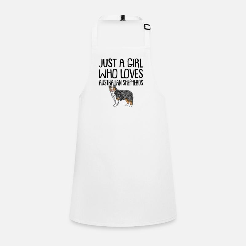 Berger australien - Tablier Enfant - blanc