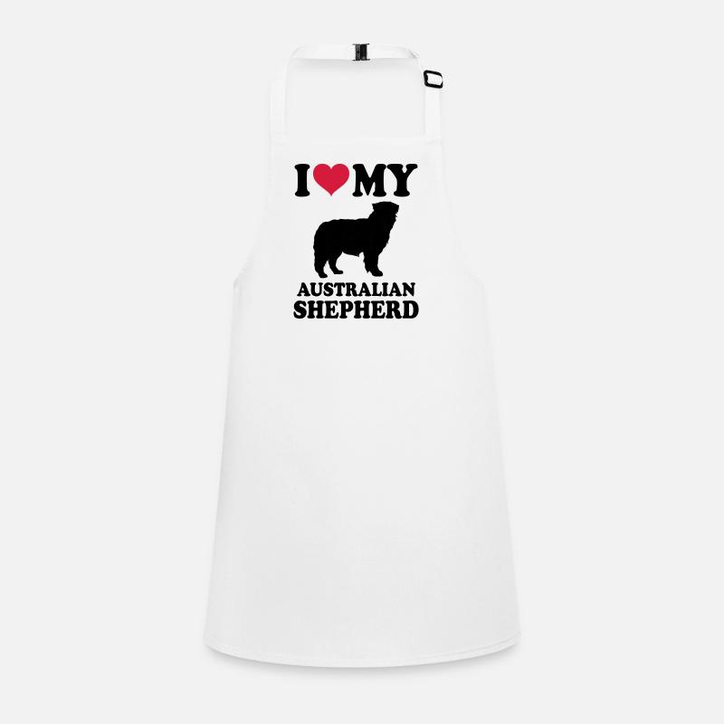 Berger australien - Tablier Enfant - blanc