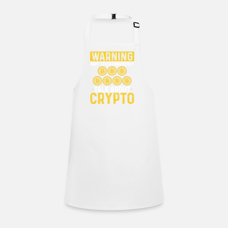 Über Krypto sprechen Schürze für Kinder