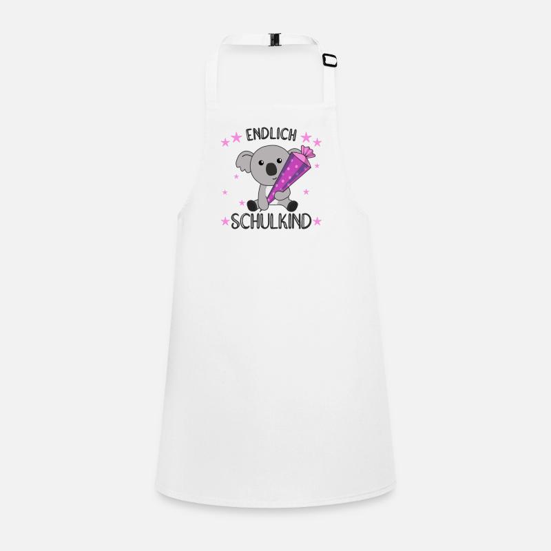 Endlich Schulkind Koala Schultüte Einschulung Schürze für Kinder