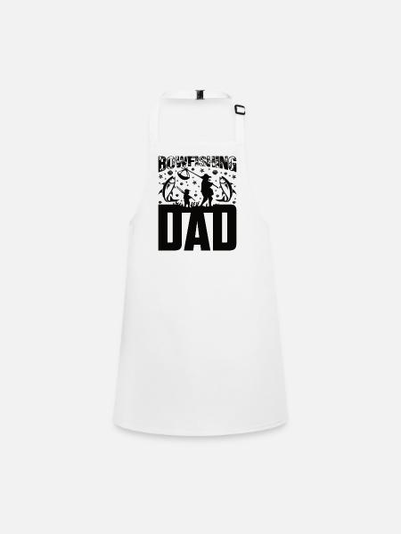 Bow fishermen Bow fishing Bow fishing Father Papa - Children's Apron - white - Front