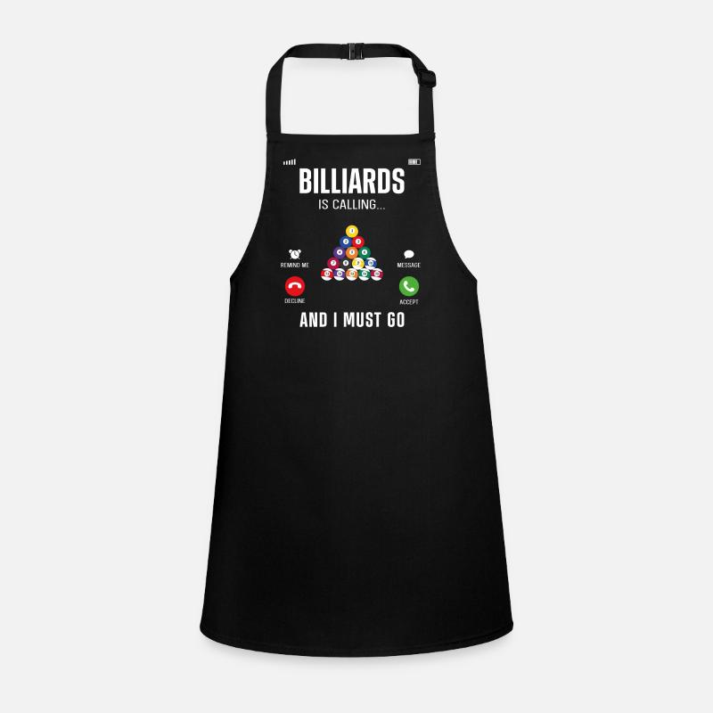 Billiards Pool Player Ball Children's Apron