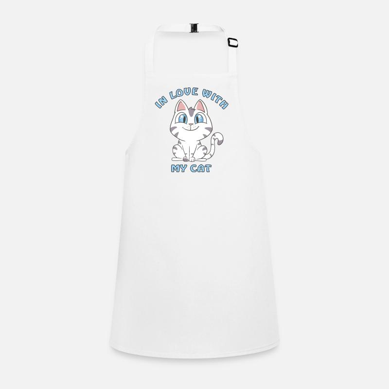 amoureux de mon chat Tablier Enfant