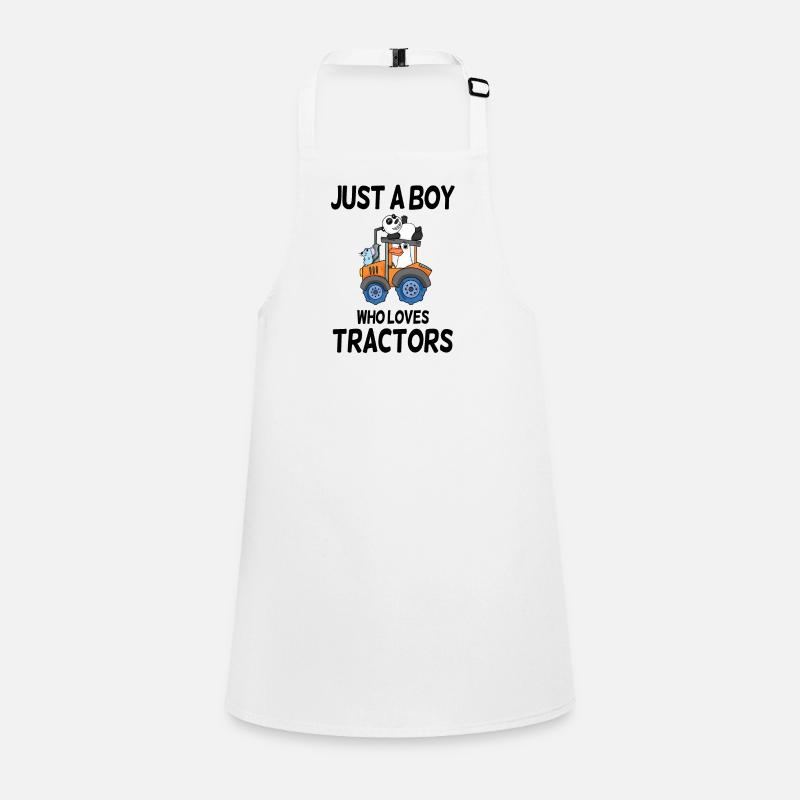 Tractor tractor saying Children's Apron
